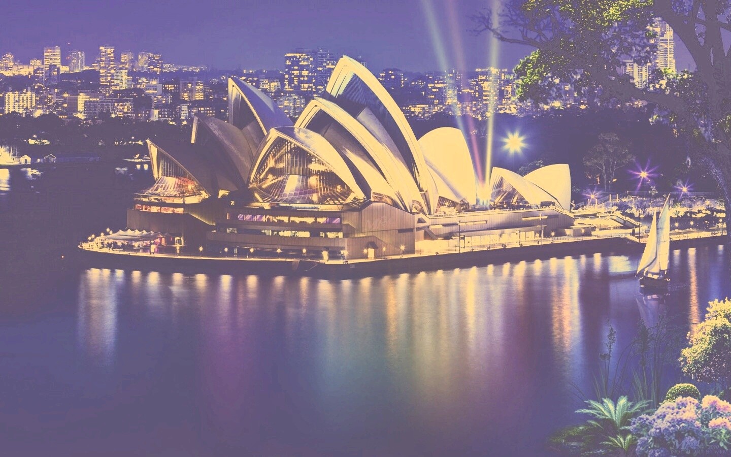 Здание оперного театра в Сиднее обои