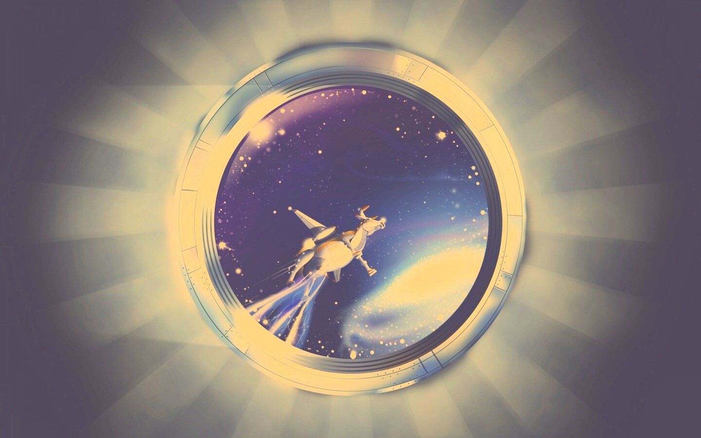 Космическая корова обои