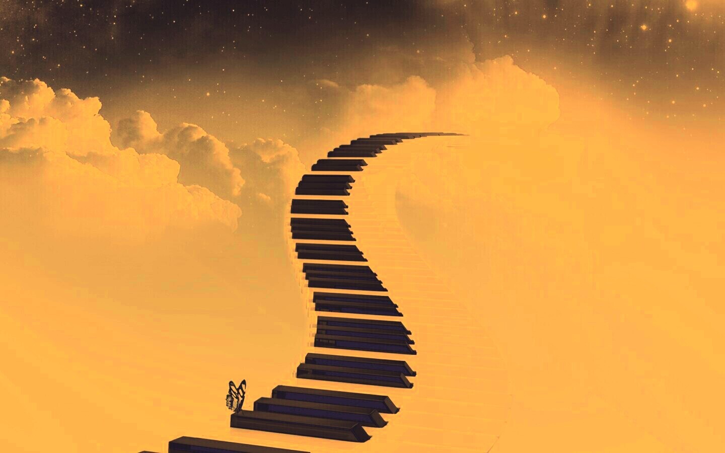 Музыка, которая ведёт нас на седьмое небо обои