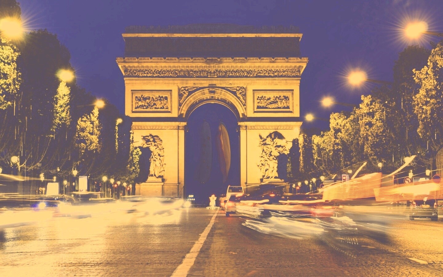 Арка на елисейских полях обои