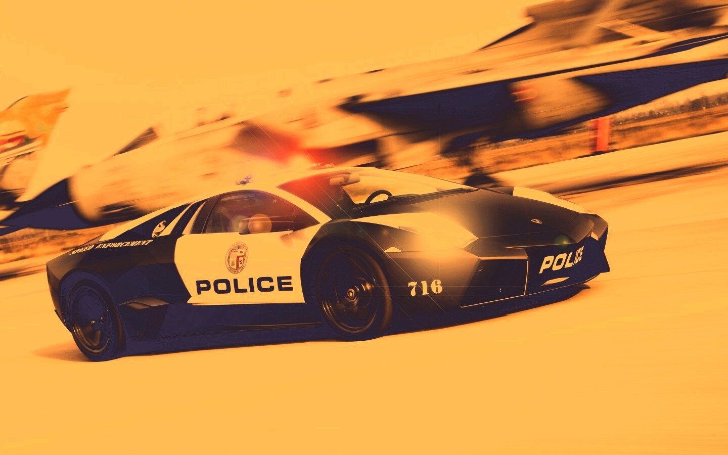 Полицейска Lamborghini из NFS обои