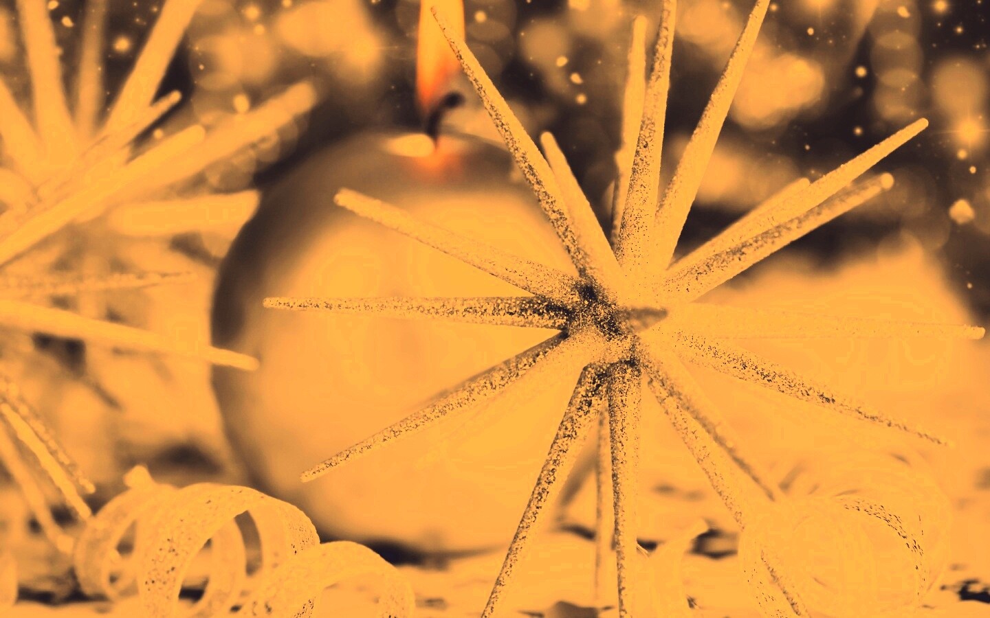 Новогодние игрушки и украшения обои