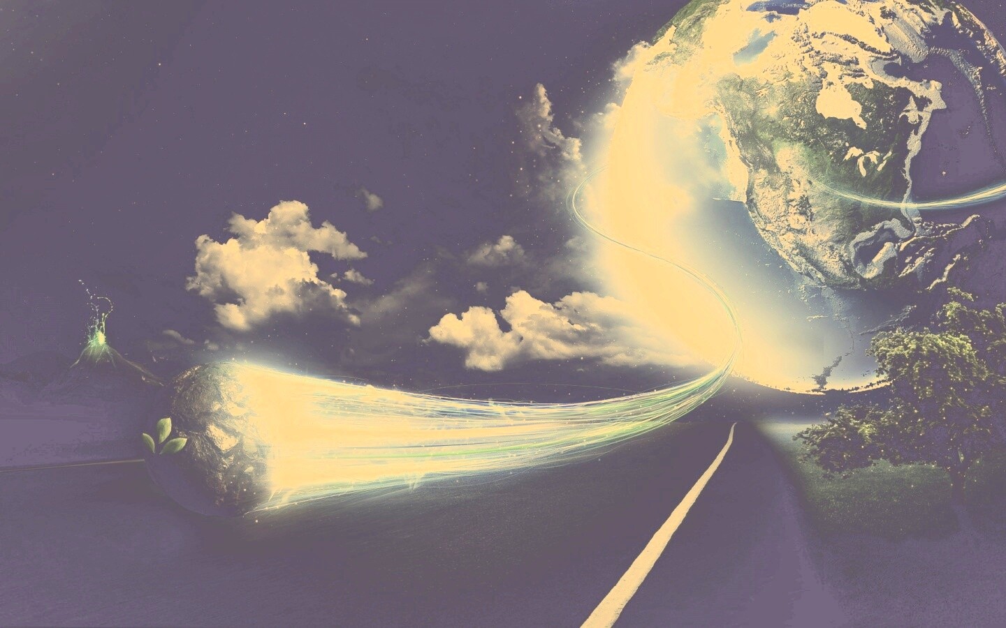 Полет с земли обои