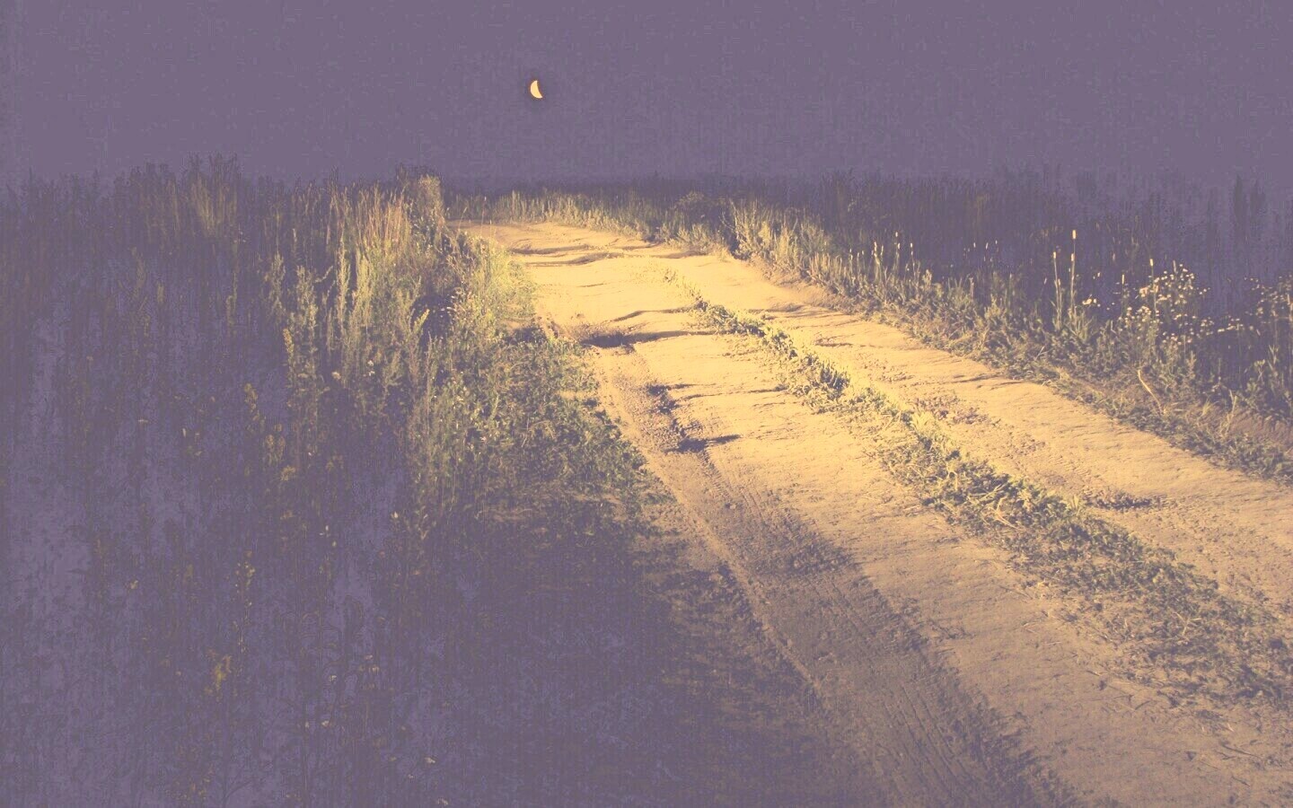 Ночная дорога обои