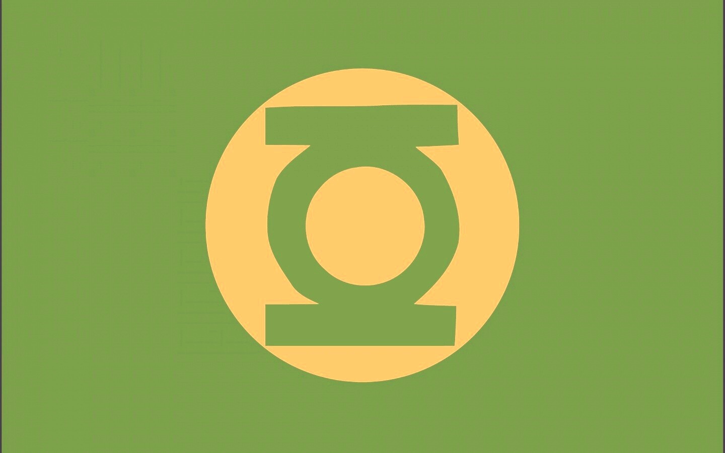 Знак Зеленого фонаря обои