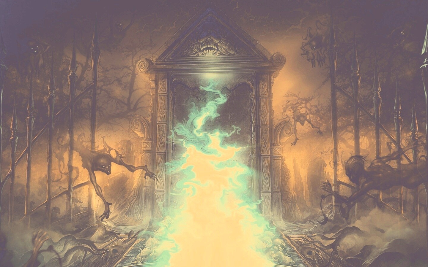 Демонические врата обои