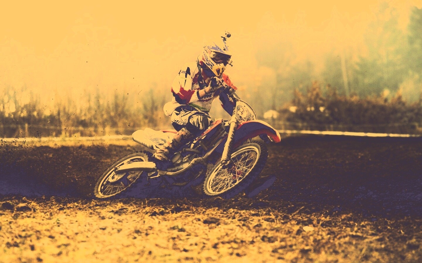 Зрелищное ралли на мотоциклах обои