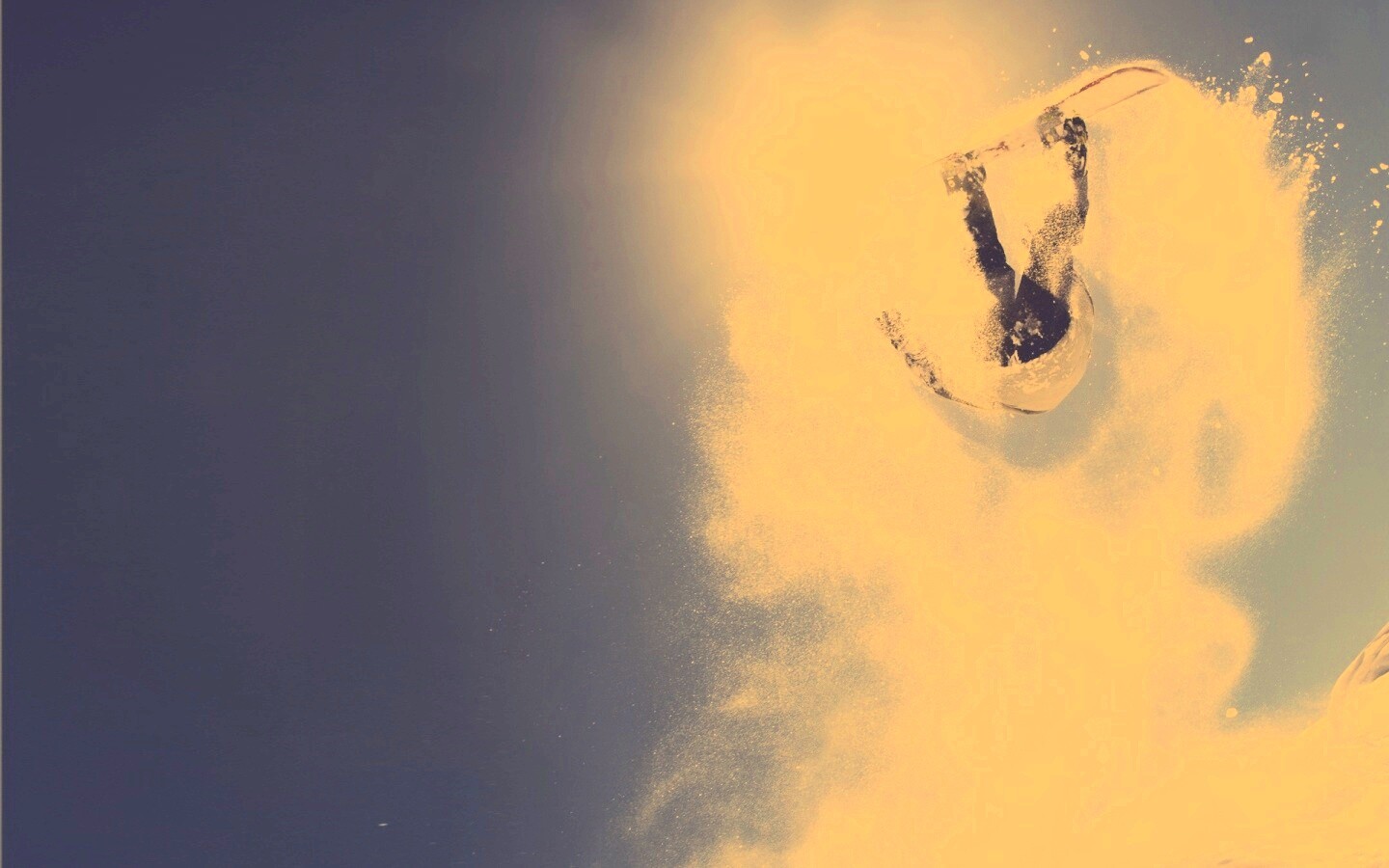 Прыжок на сноуборде обои