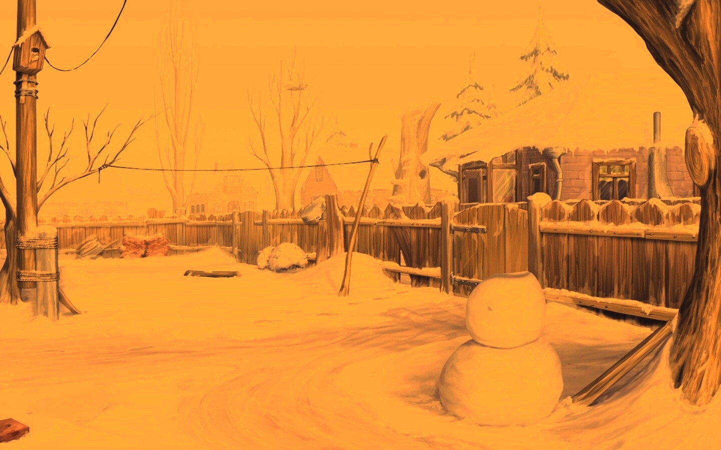 Снеговик обои