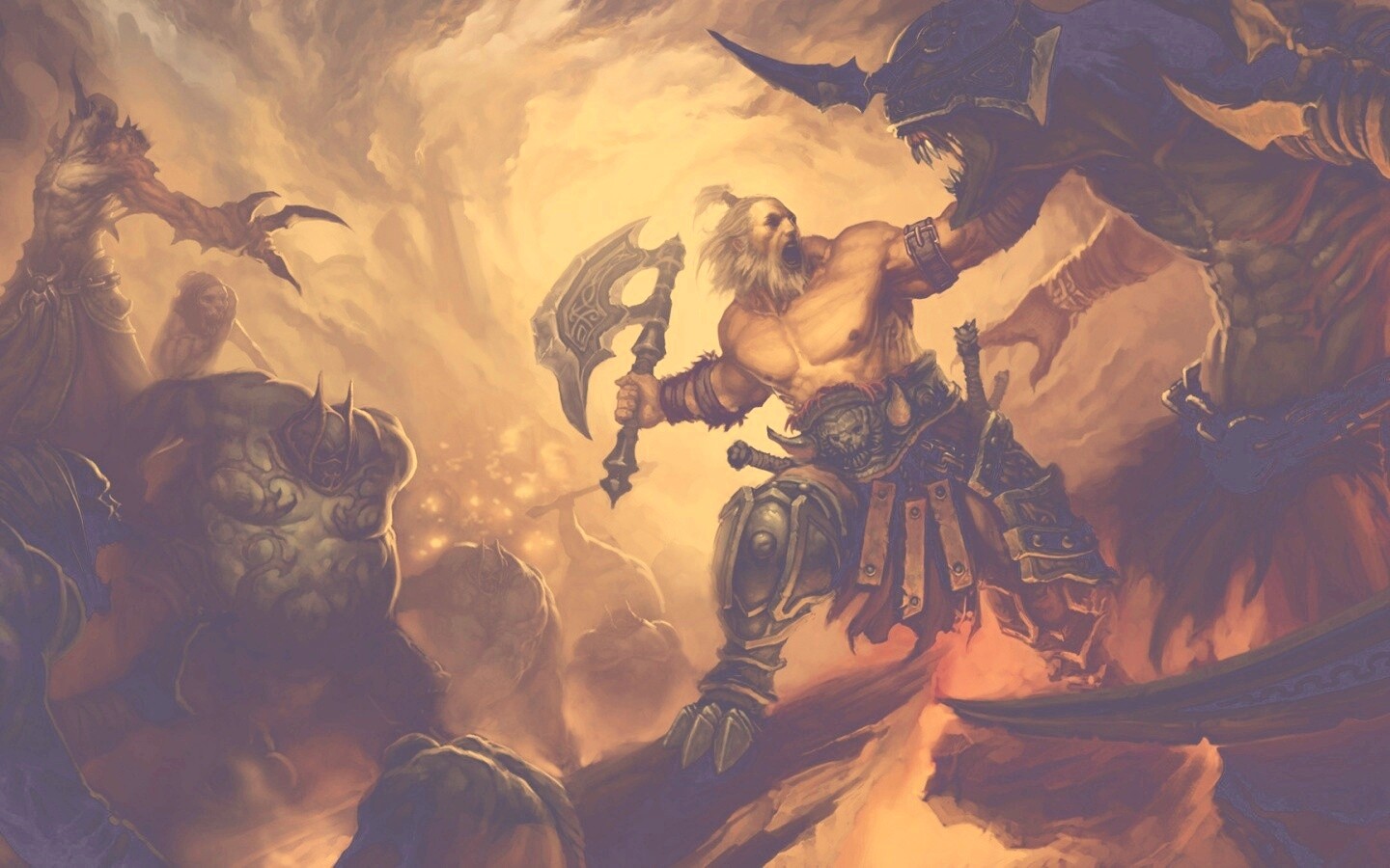 Варвар из Diablo 3 обои