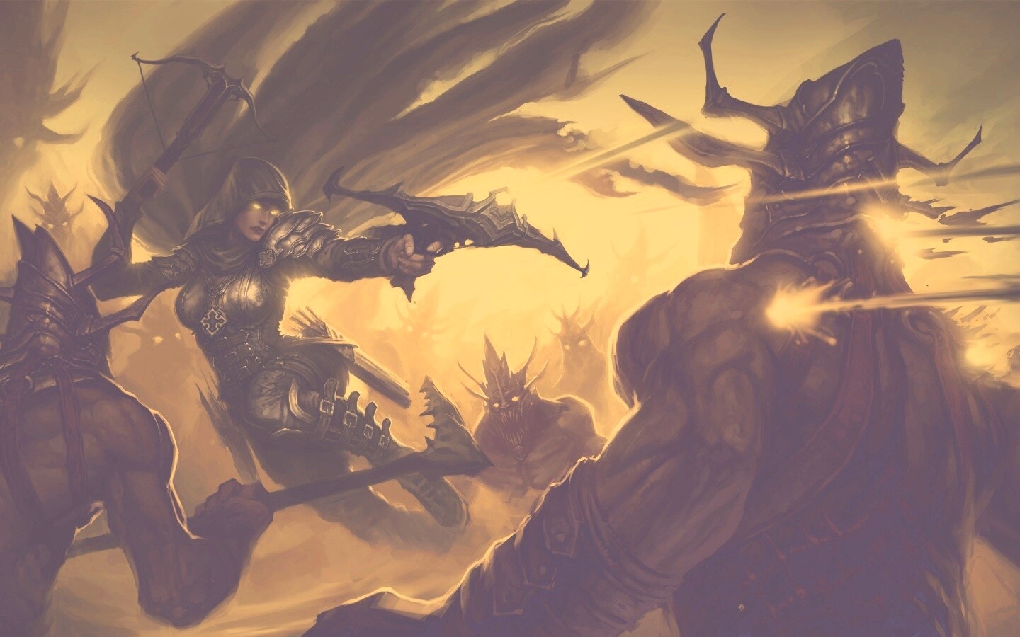 Охотник на демонов из Diablo 3 обои