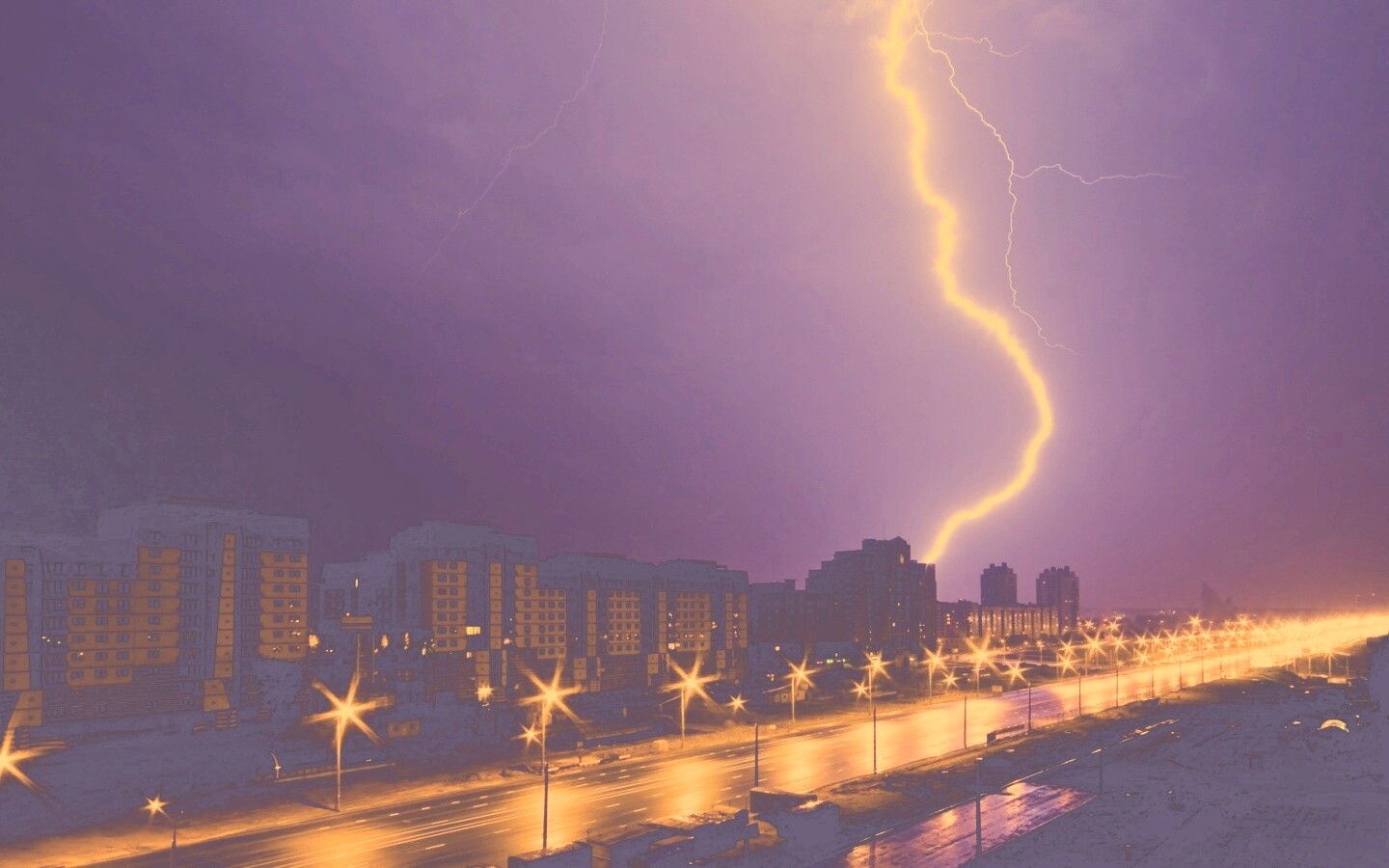 Молния обои