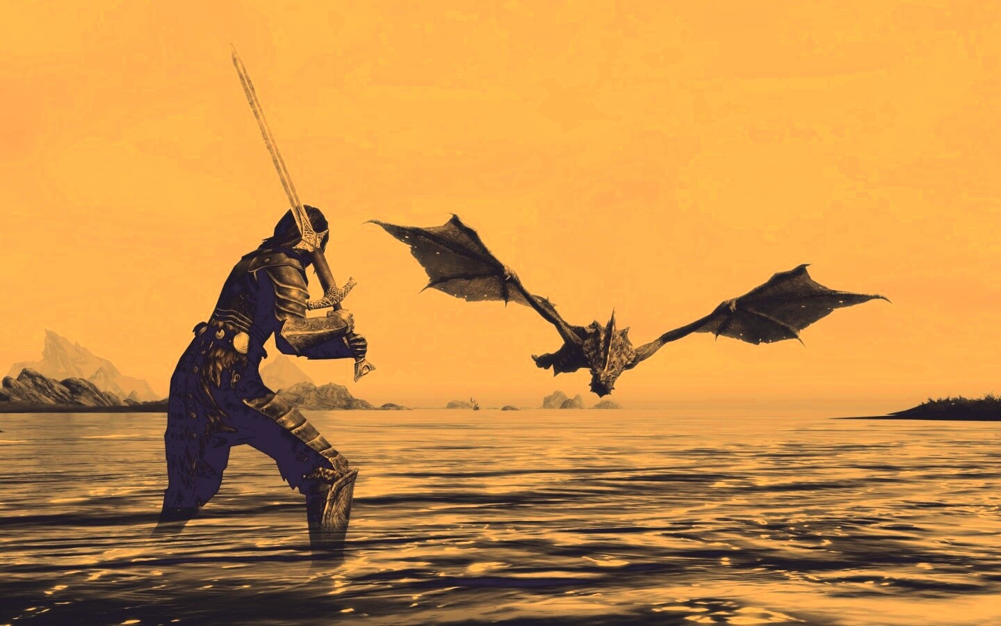 Дым над водой обои