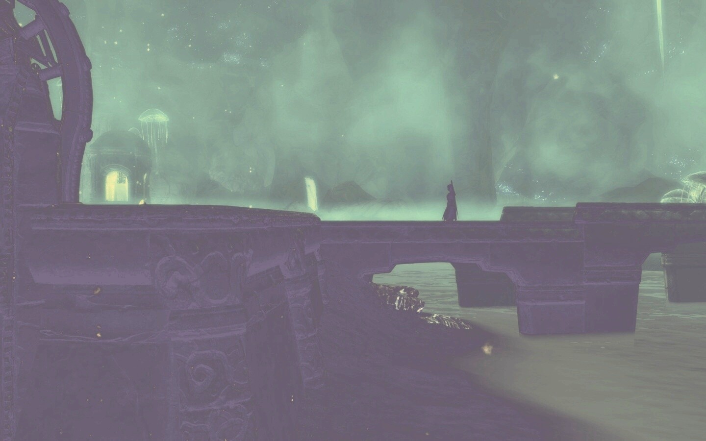 Светящийся путь обои