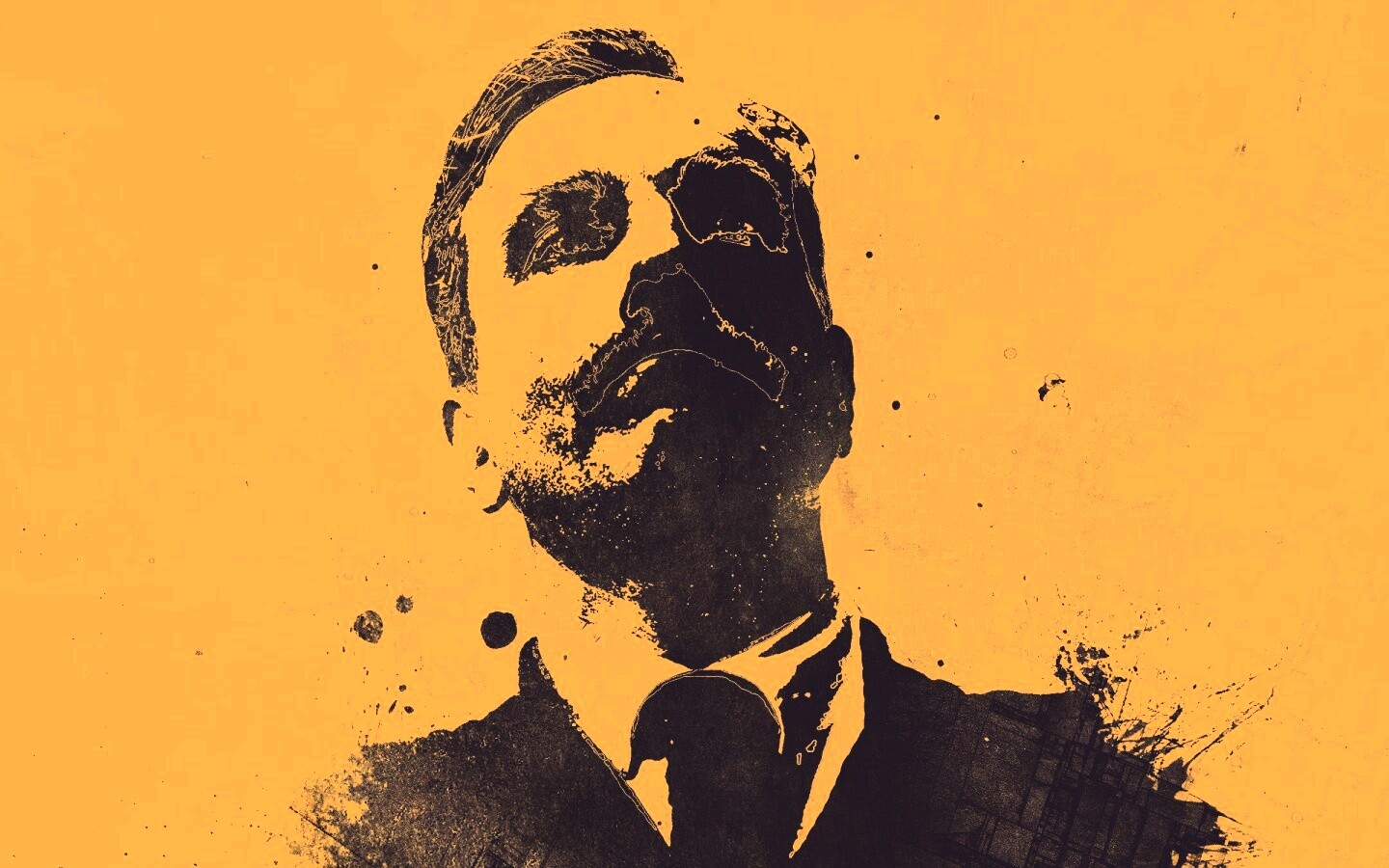 Мужчина в костюме обои