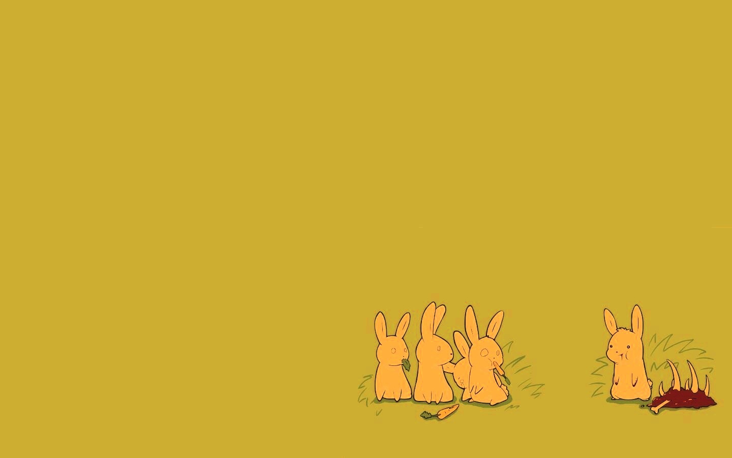 Заяц-каннибал обои