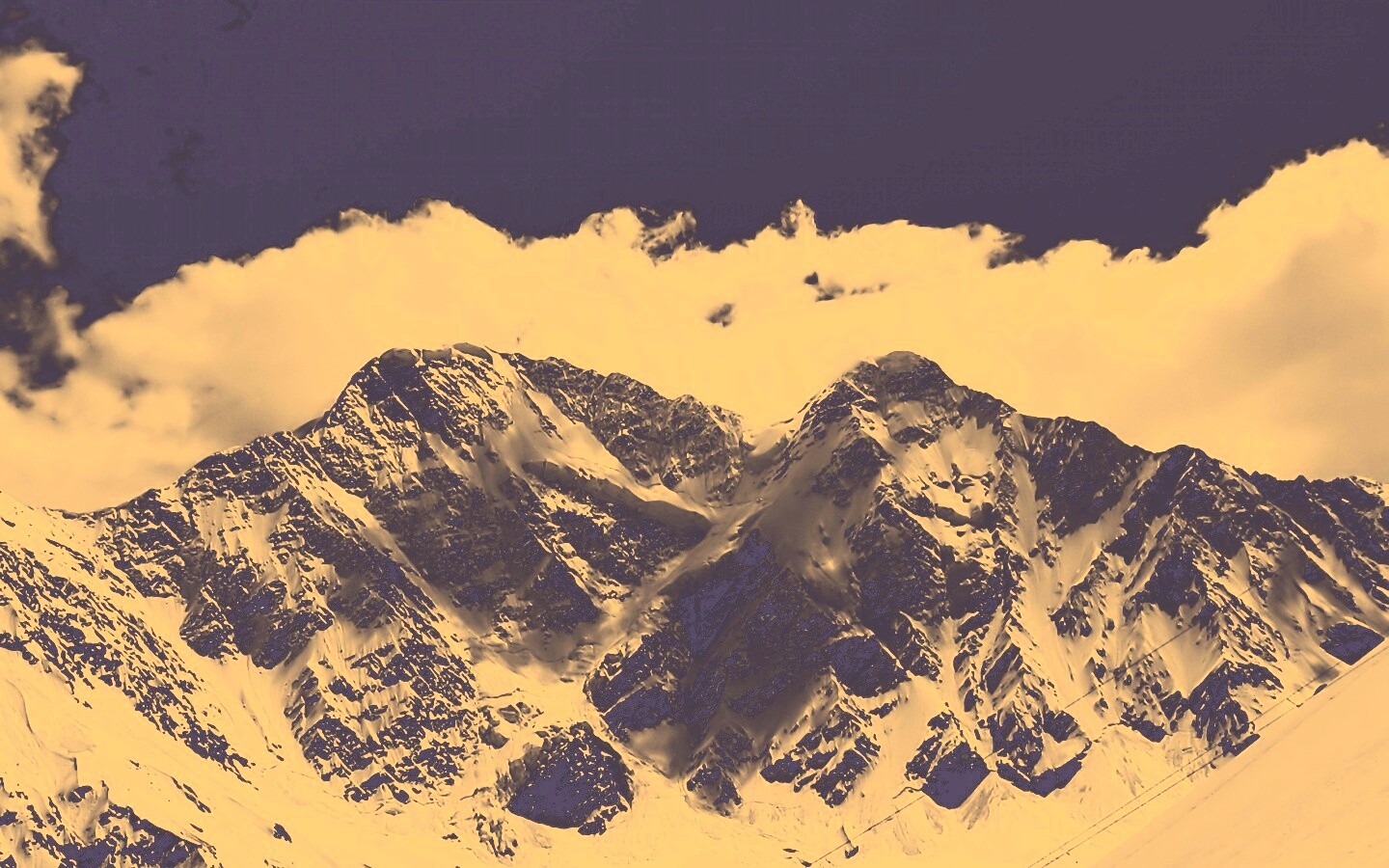 Снежные горы обои