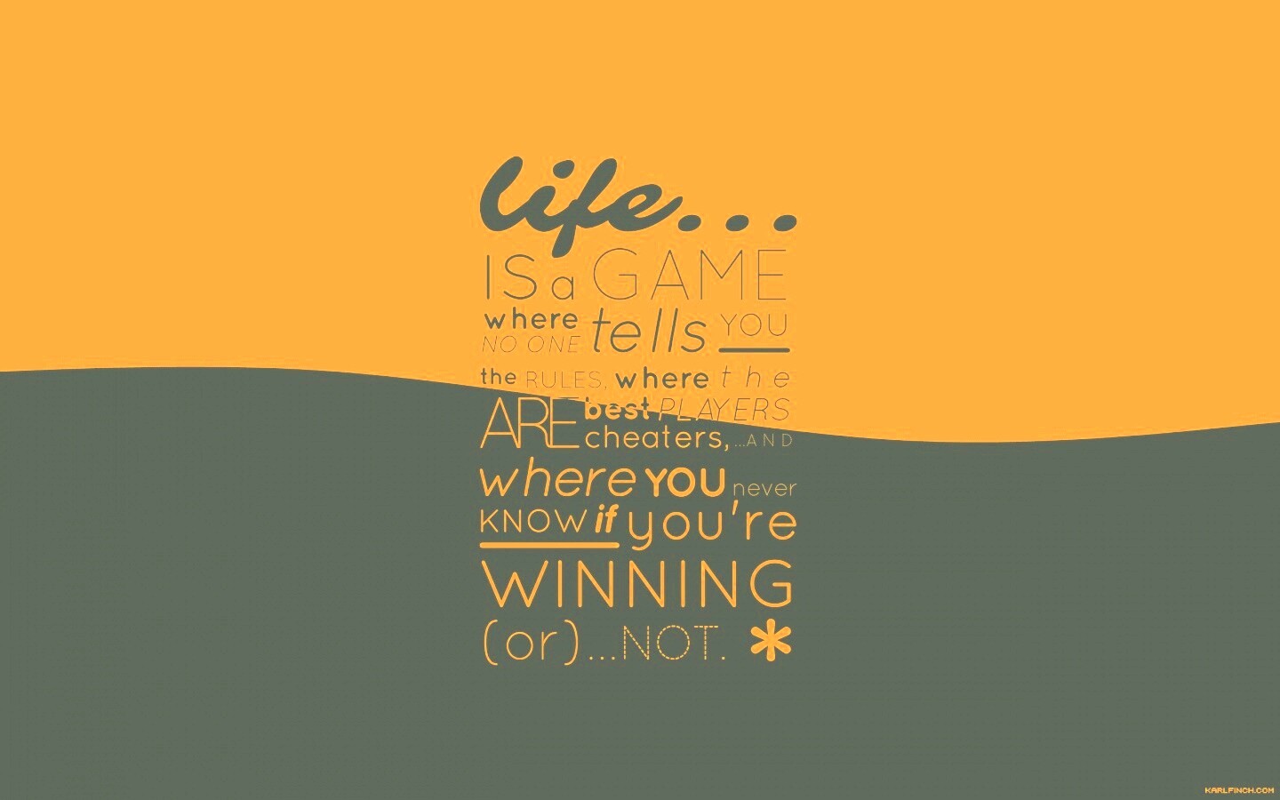 Жизнь - игра обои