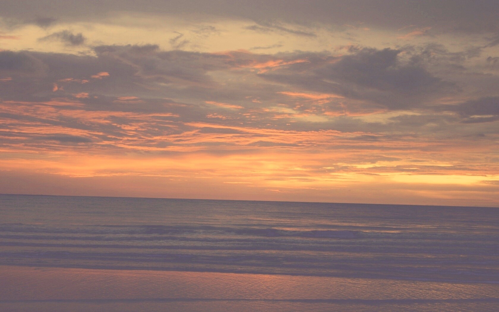 Закат на море обои