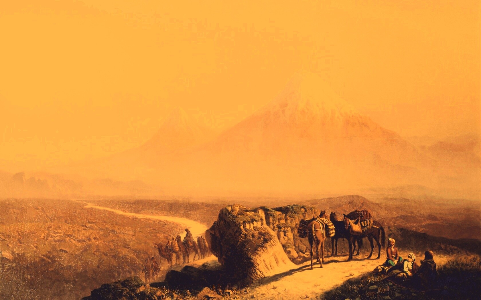 Картина "Вид на Арарат" обои