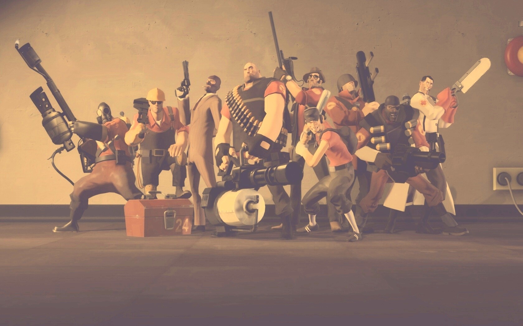 Герои игры Team Fortress 2 обои