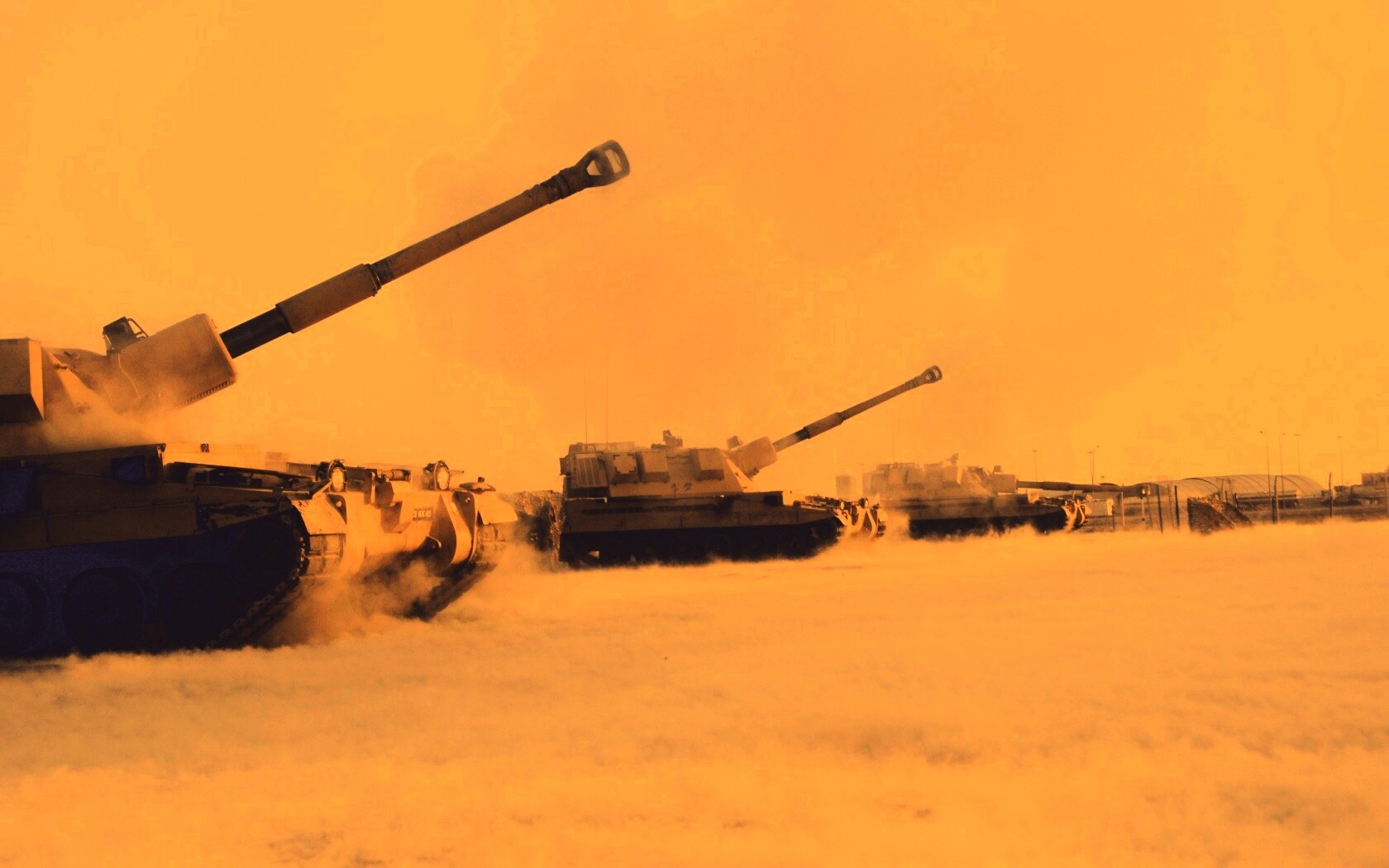 Британская самоходная артиллериская установка обои