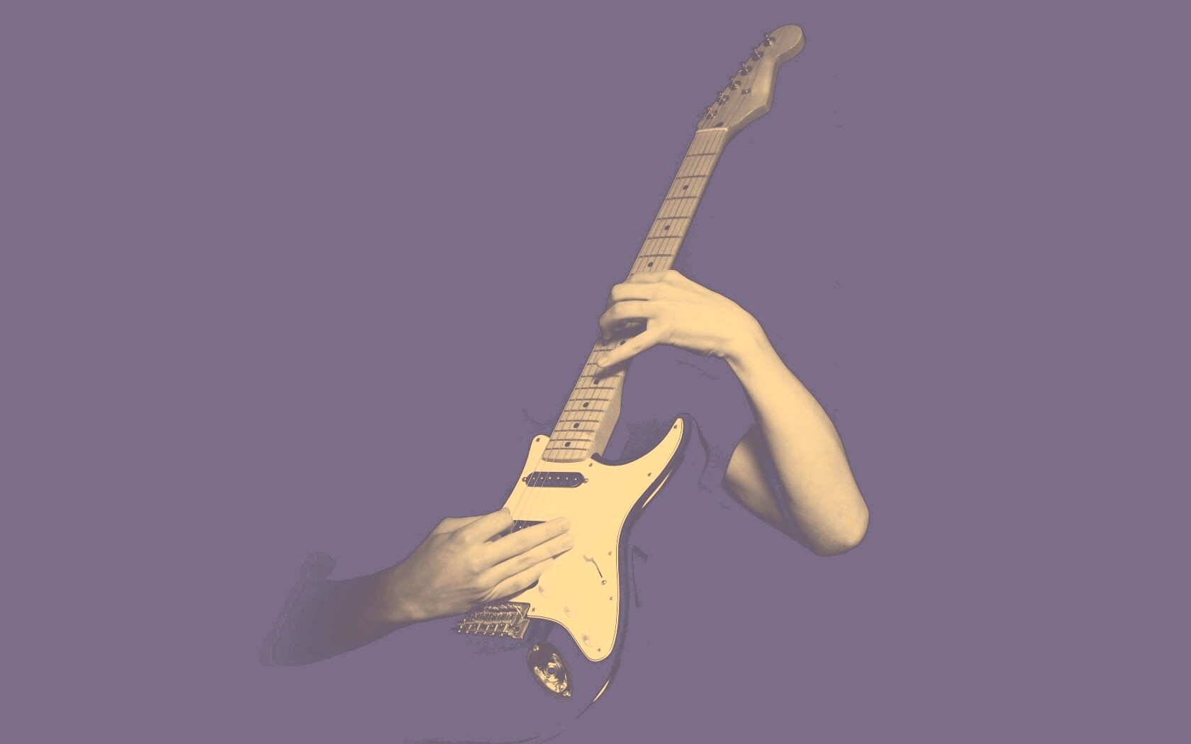 Игра на электрогитаре обои