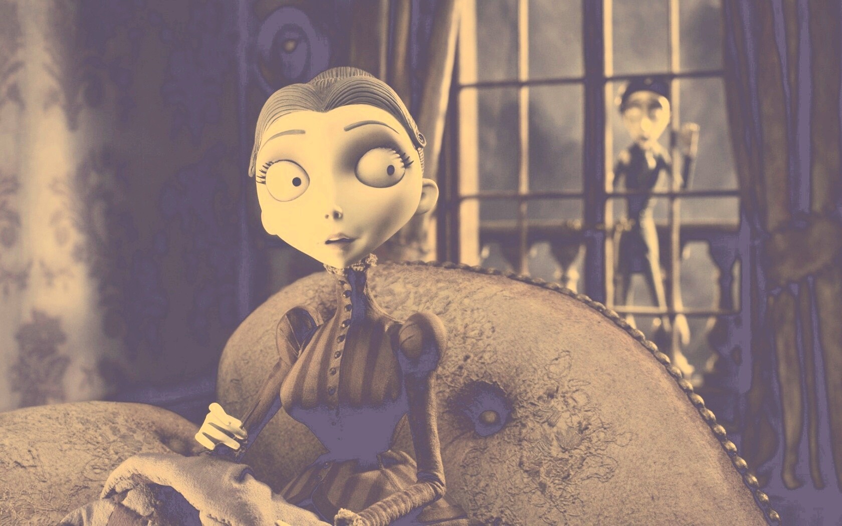 Мертвая невеста вышивает обои