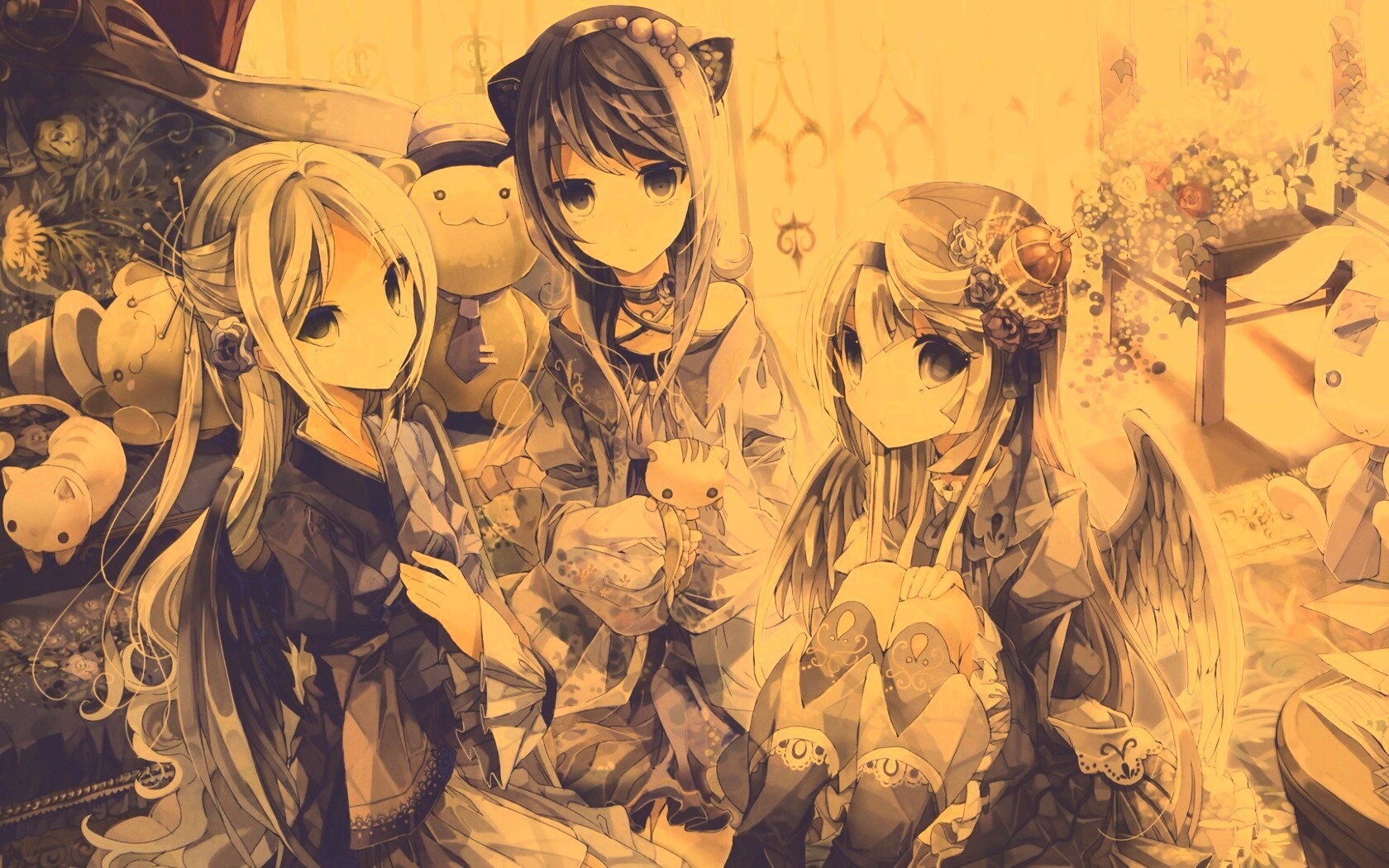 Три лоли обои