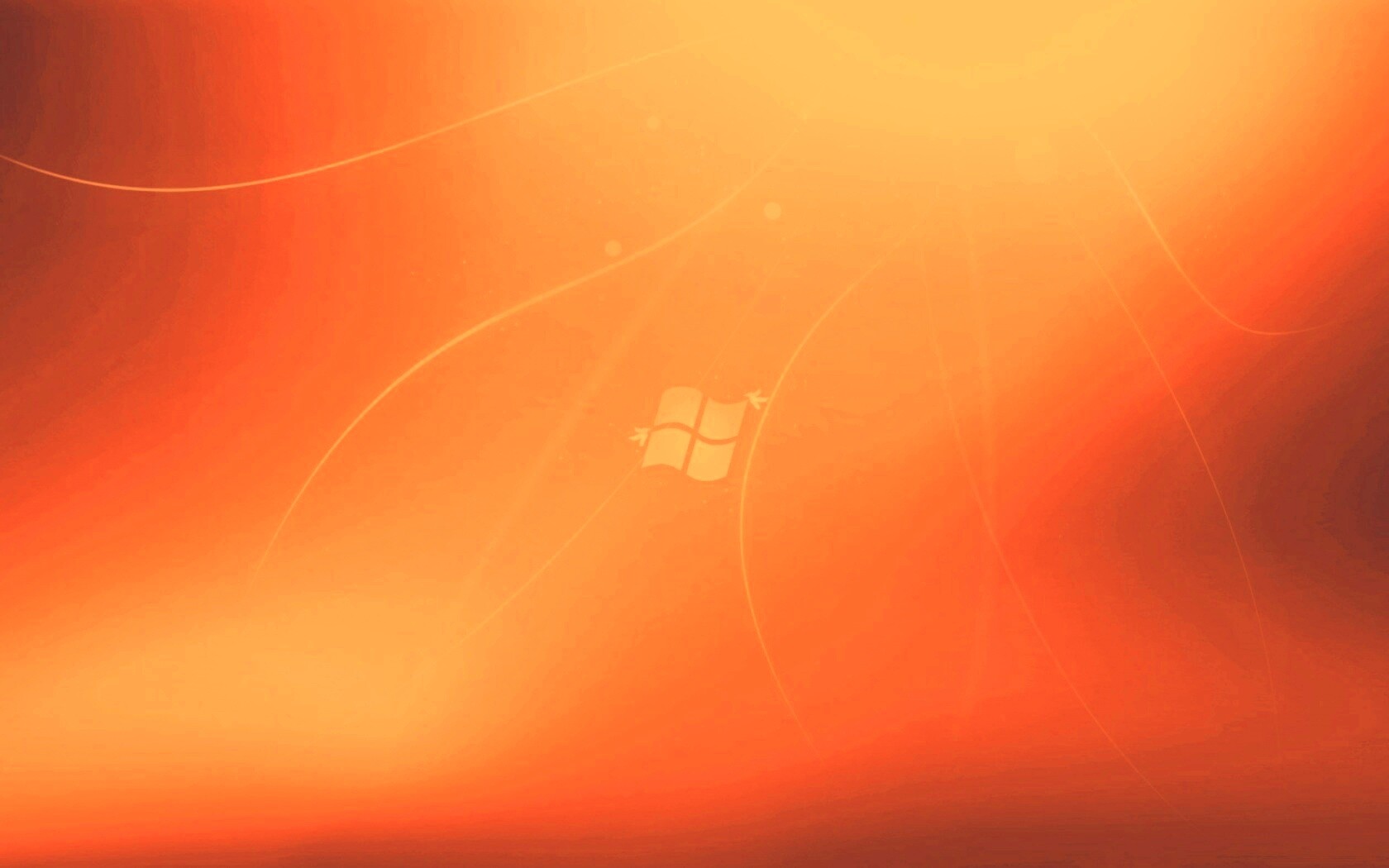 Оранжевый логотип Windows обои