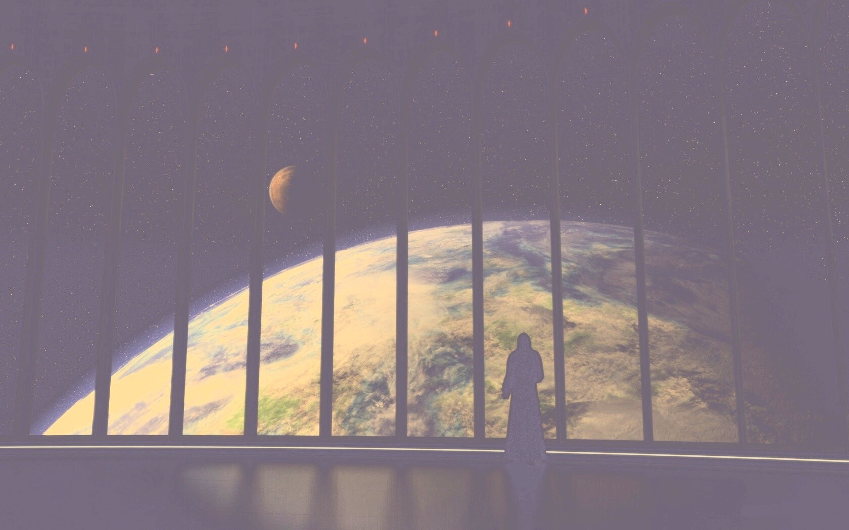 Вид на планету обои