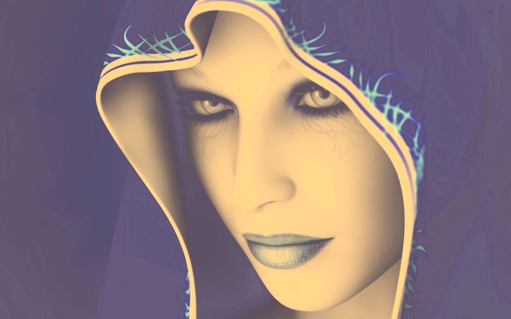 Магичка в капюшоне обои