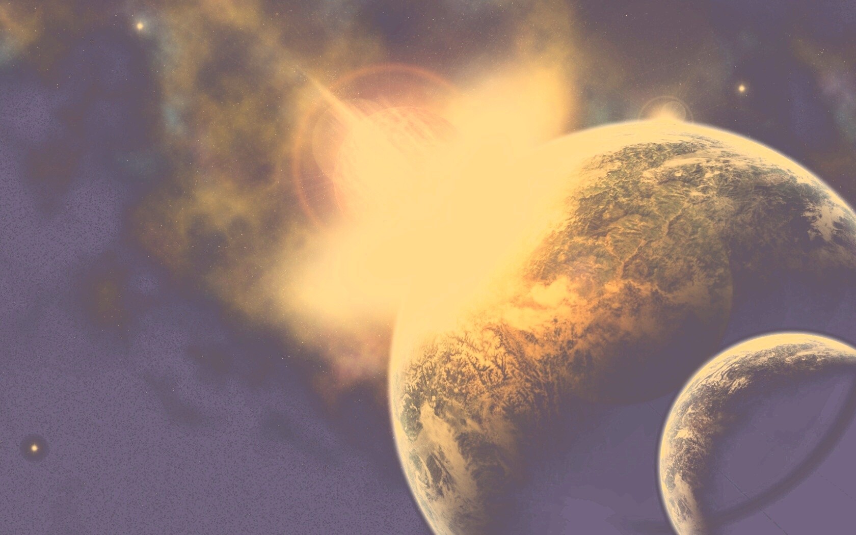 Восход за горизонтом обои