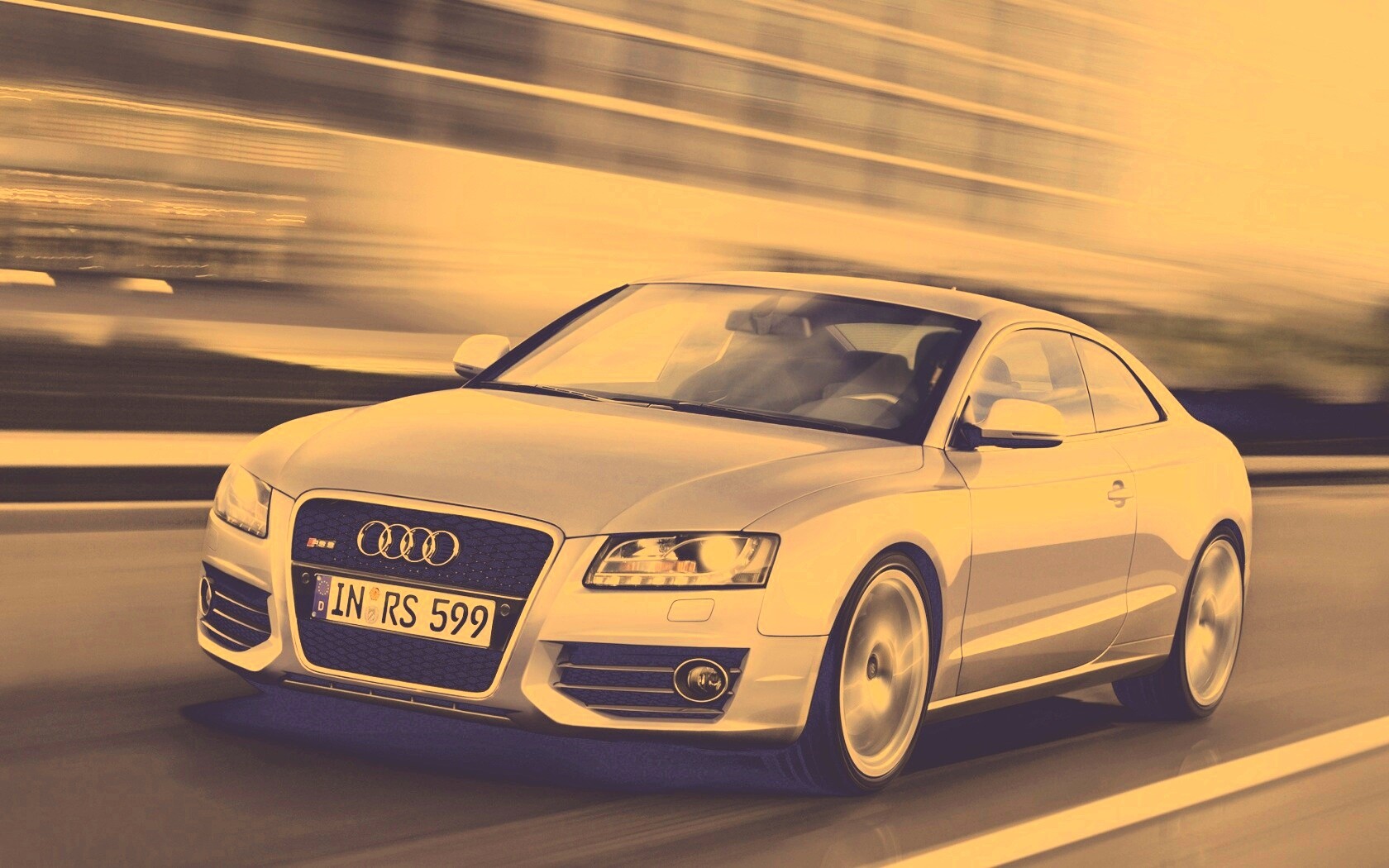 Ауди на скорости обои