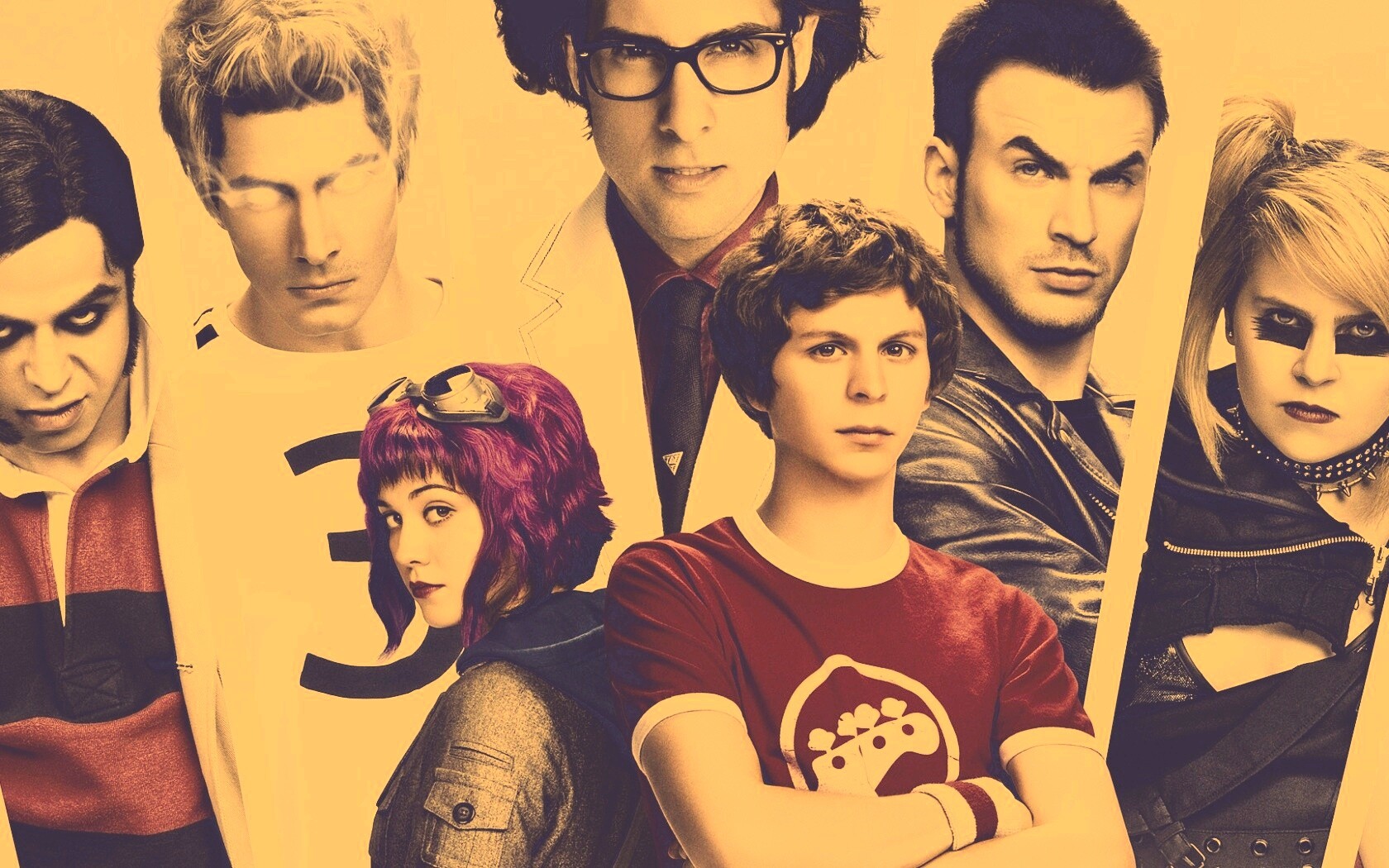 Герои фильма Скотт пилигрим против всех обои