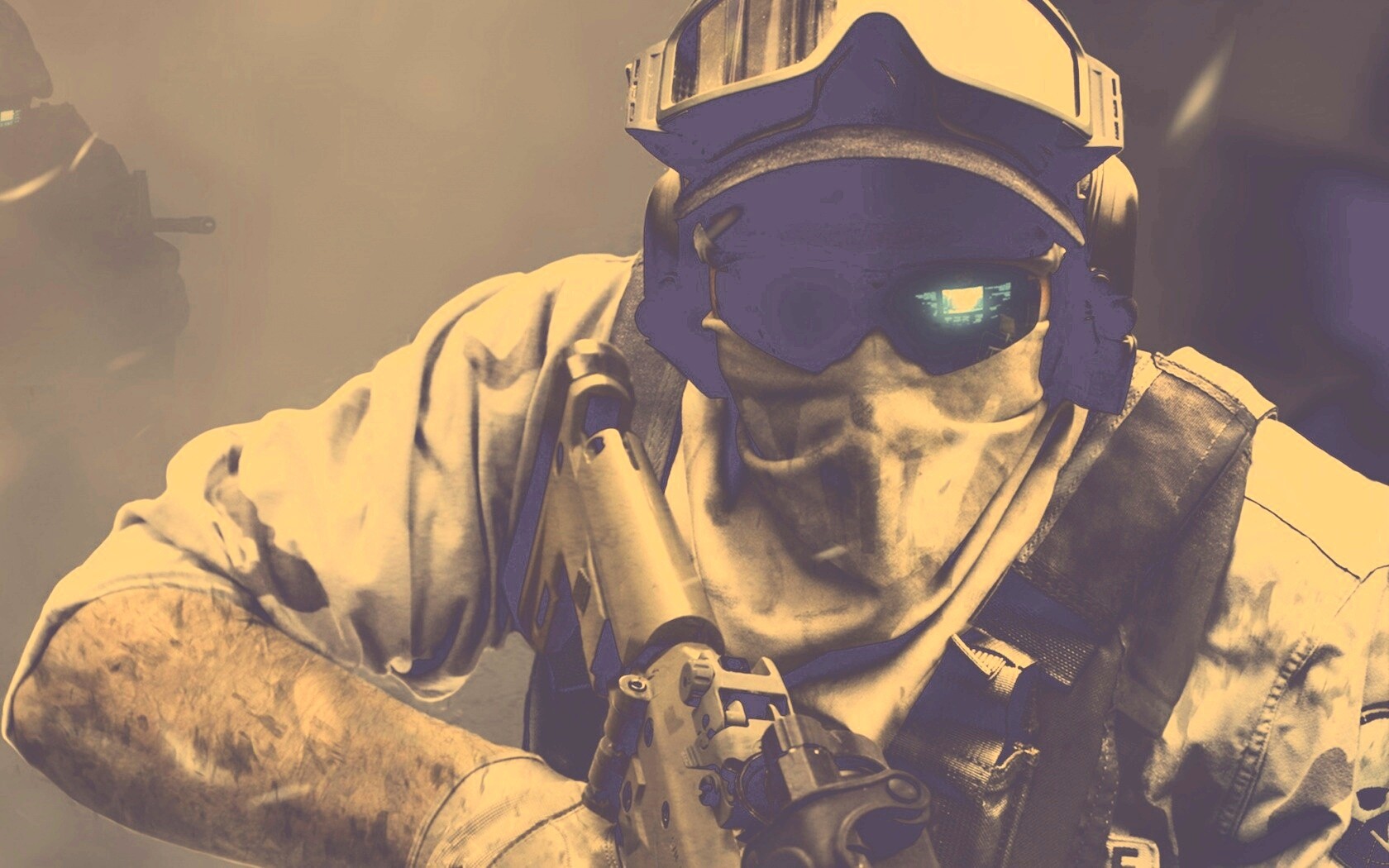 Боец в маске обои