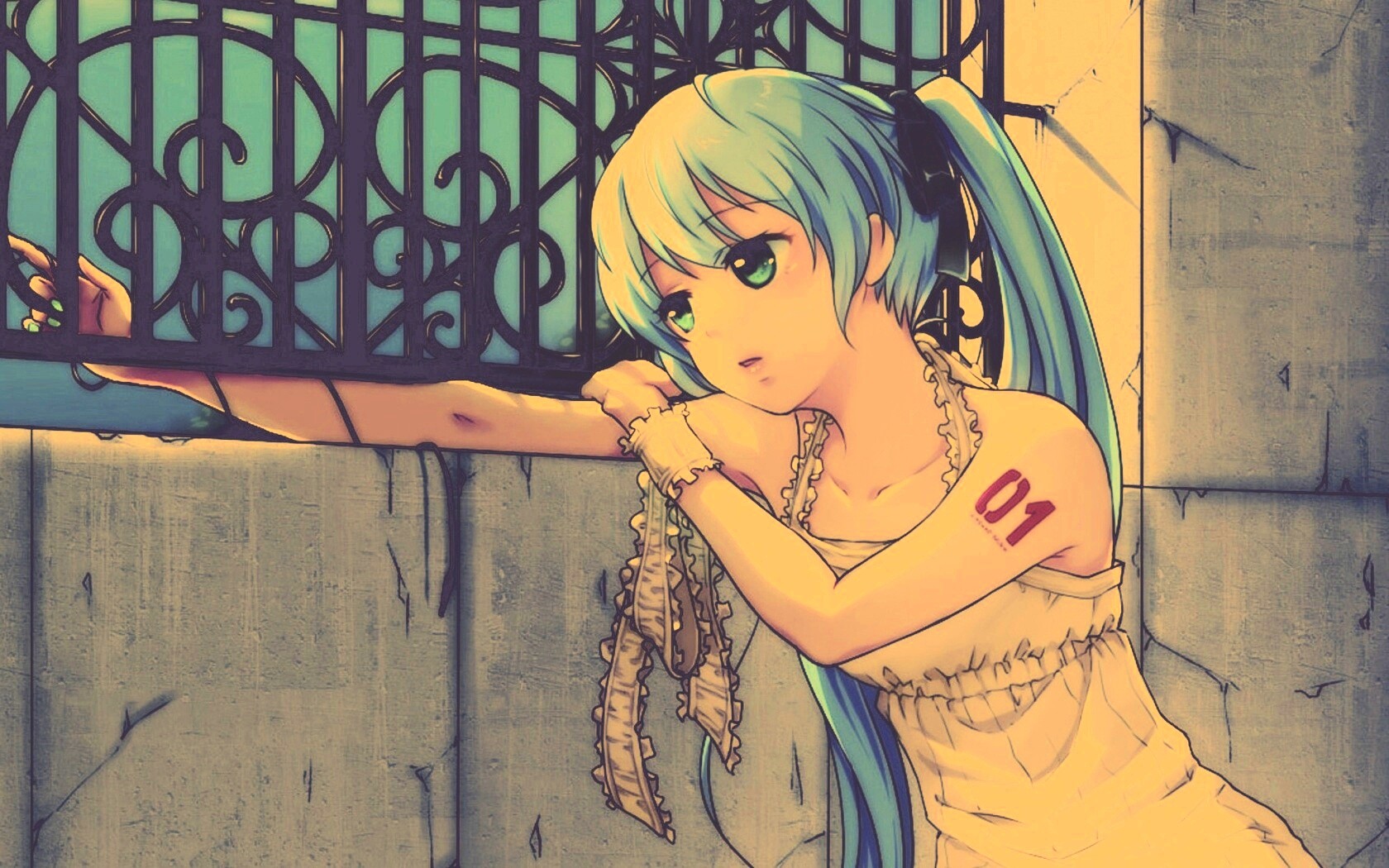 Девушка грустит обои