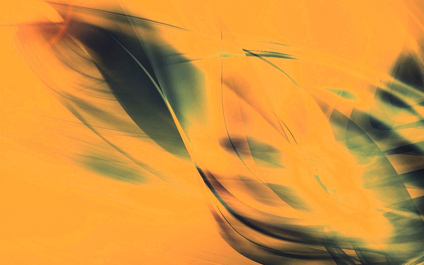 Светящиеся полупрозрачные волны обои