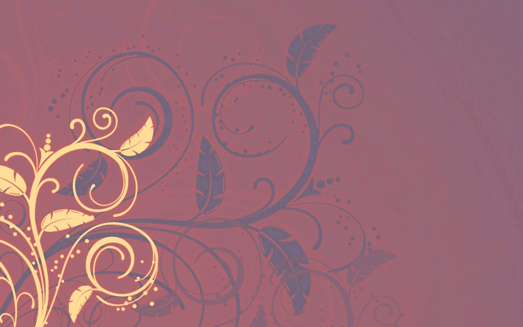 Черно-белые листики на красном фоне обои