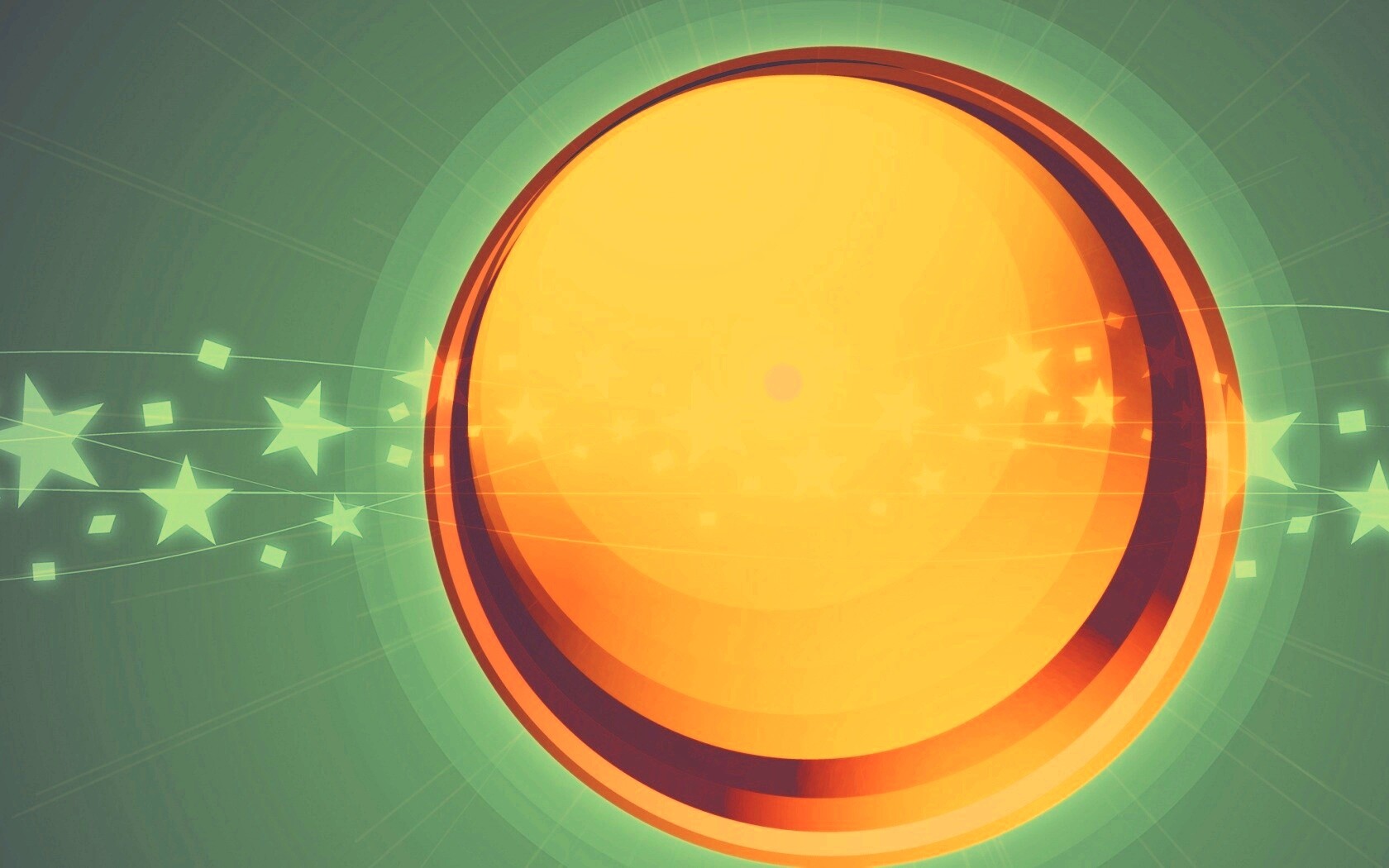 Большой красно-желтый круг обои