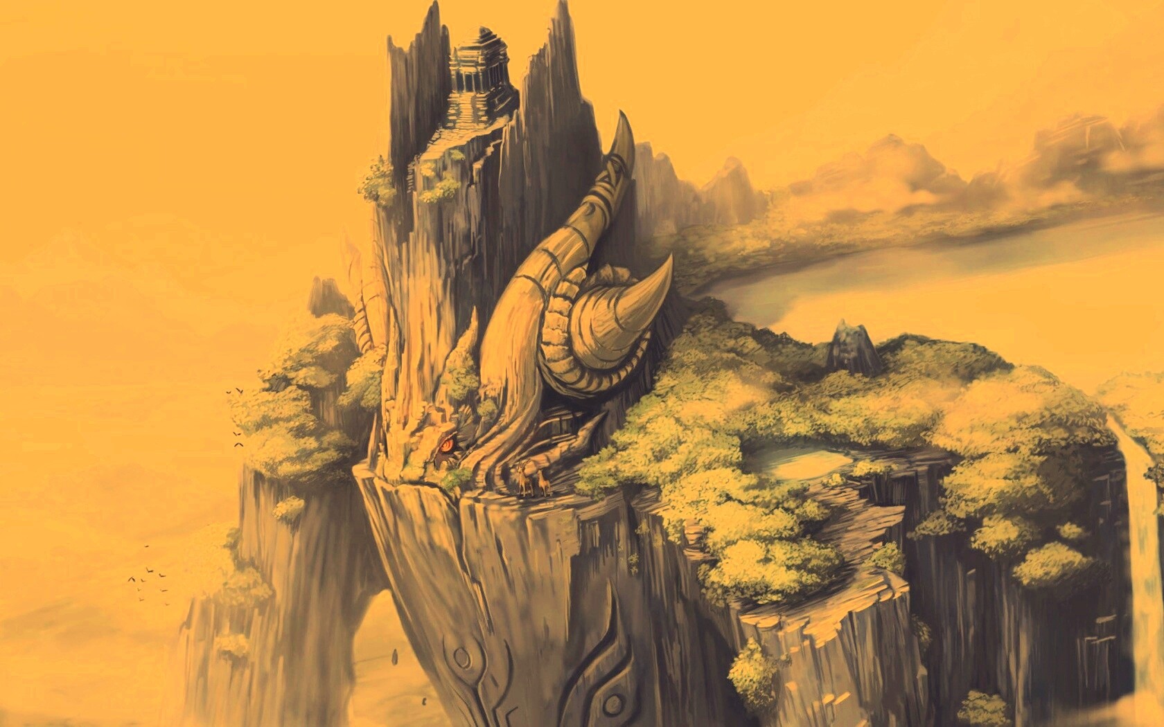 Храм на живой скале обои