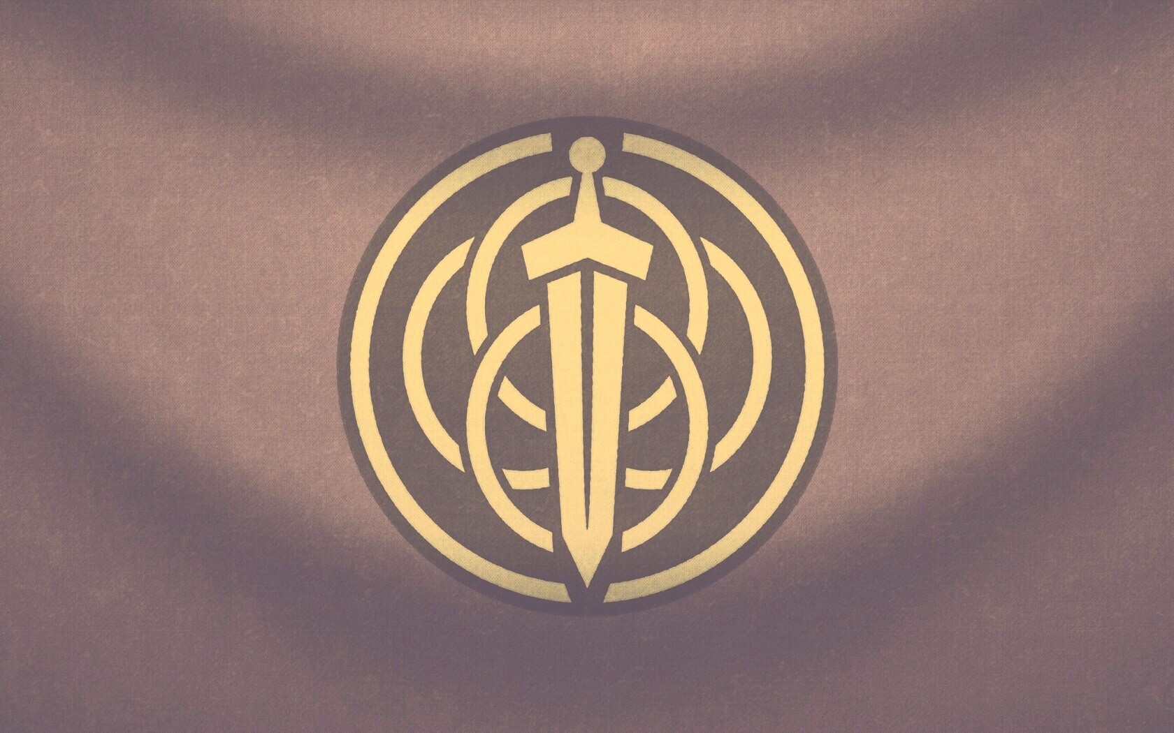 Меч на фоне колец обои