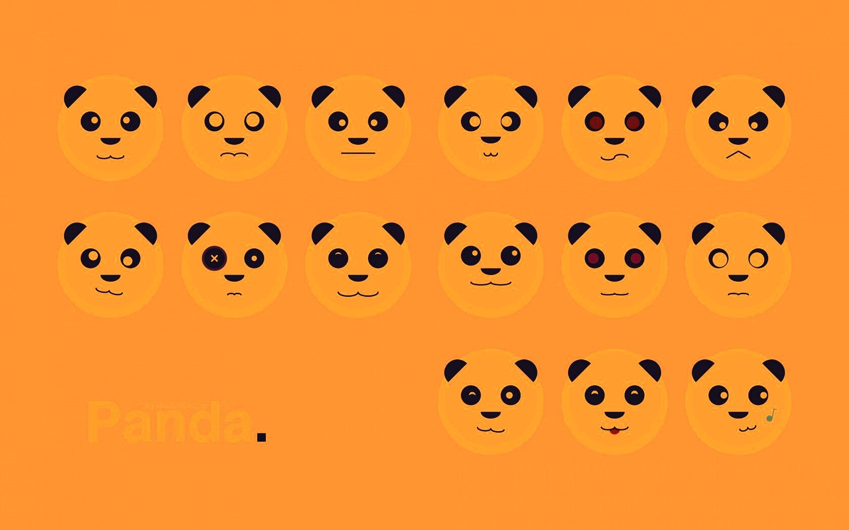 Морды панд обои