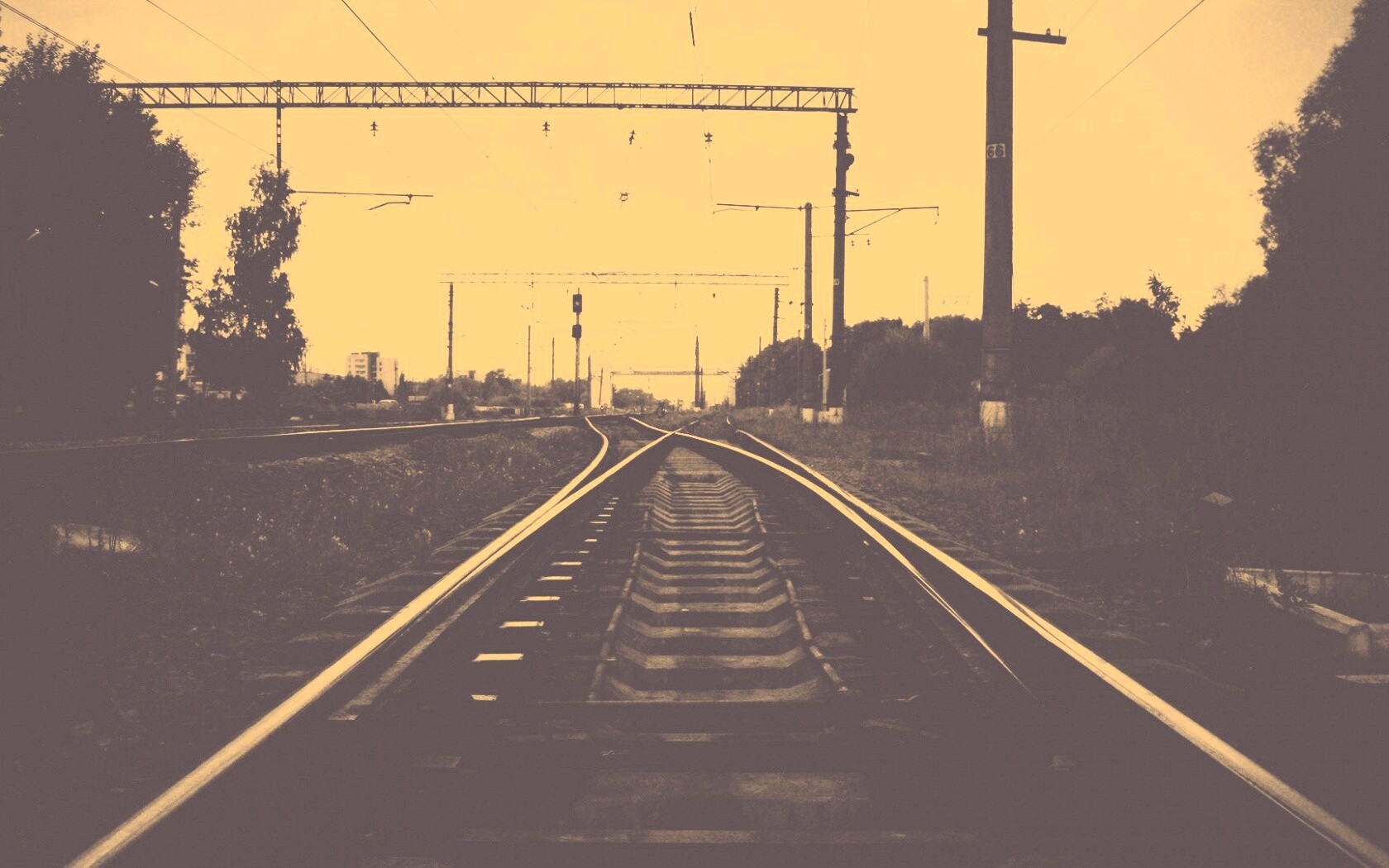 Железнодорожные пути обои