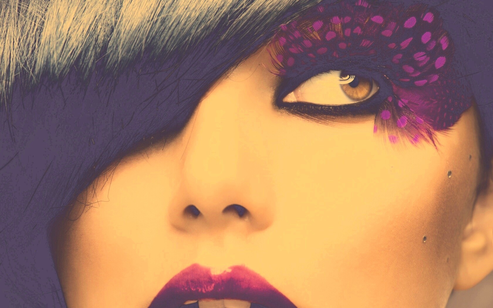 Макияж крупным планом обои