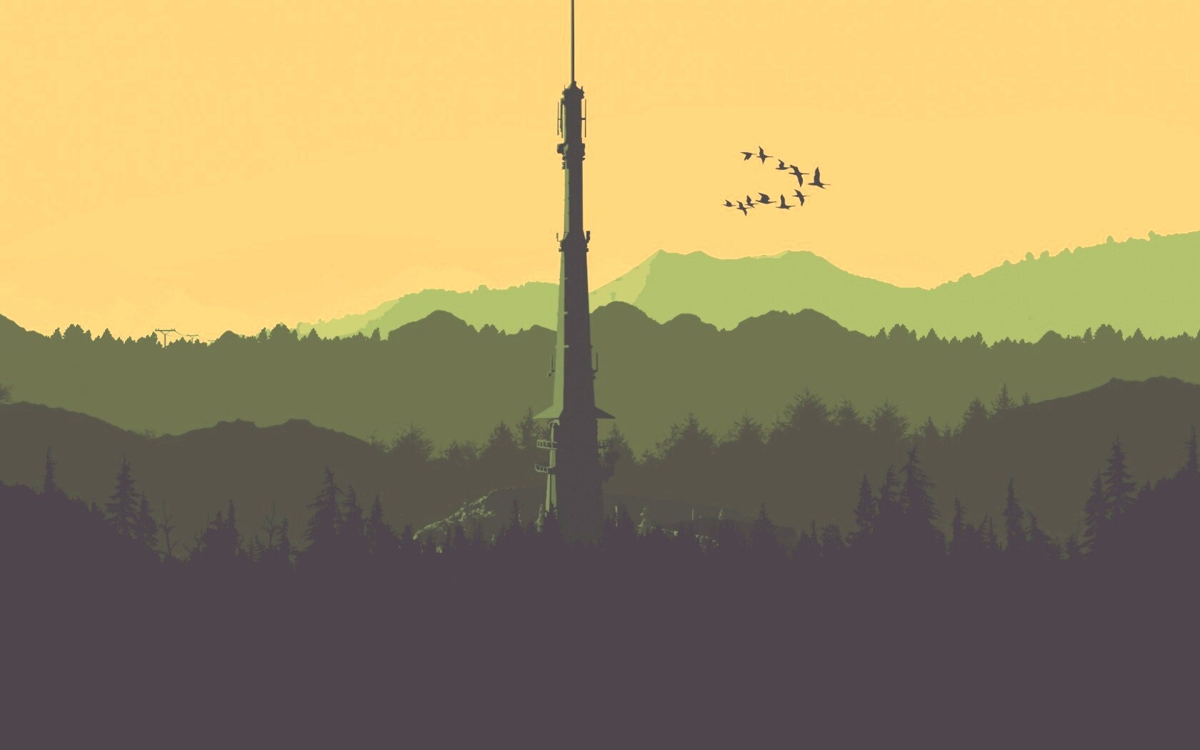 Зеленые горы обои