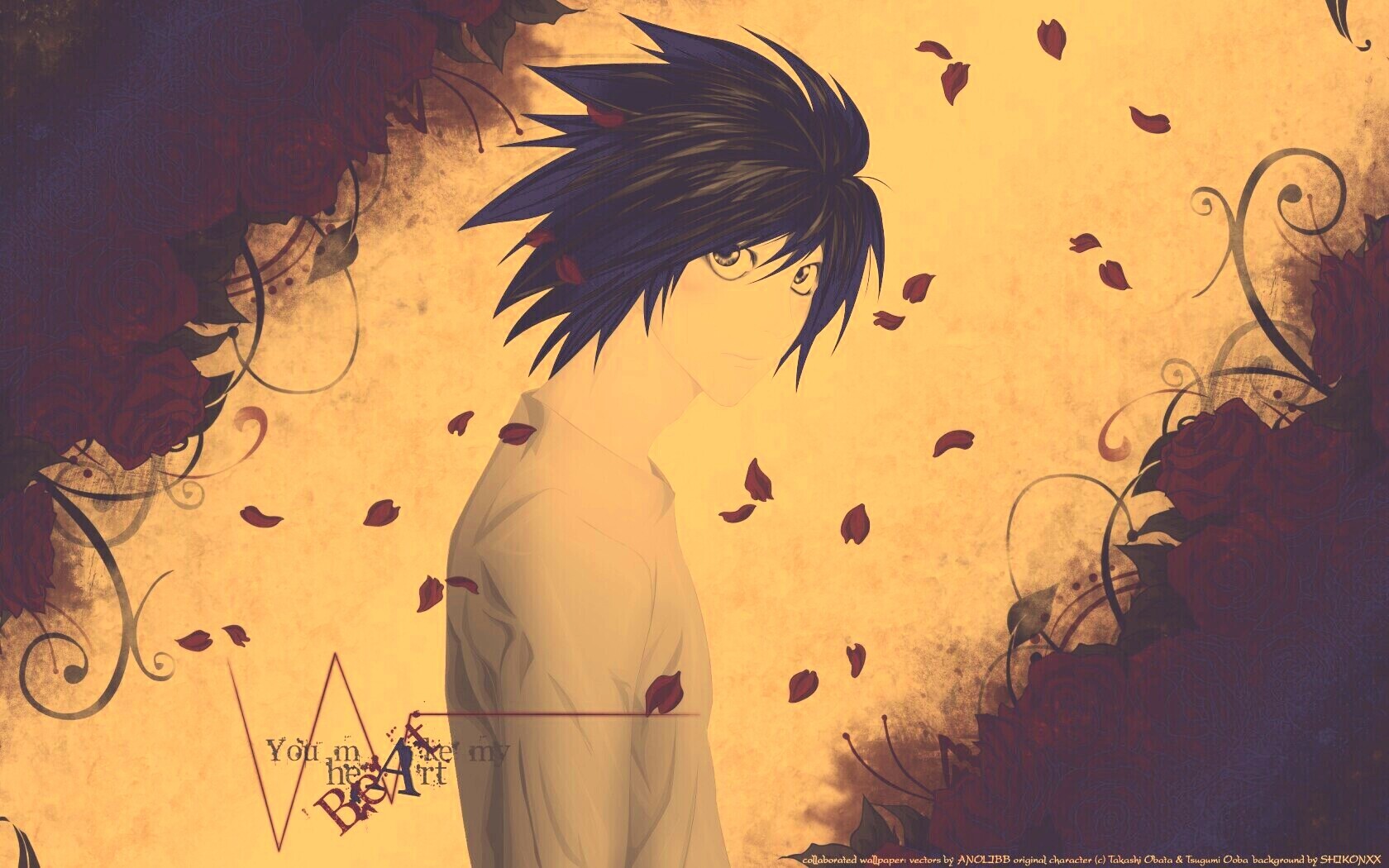 Тетрадь смерти, фанарт обои