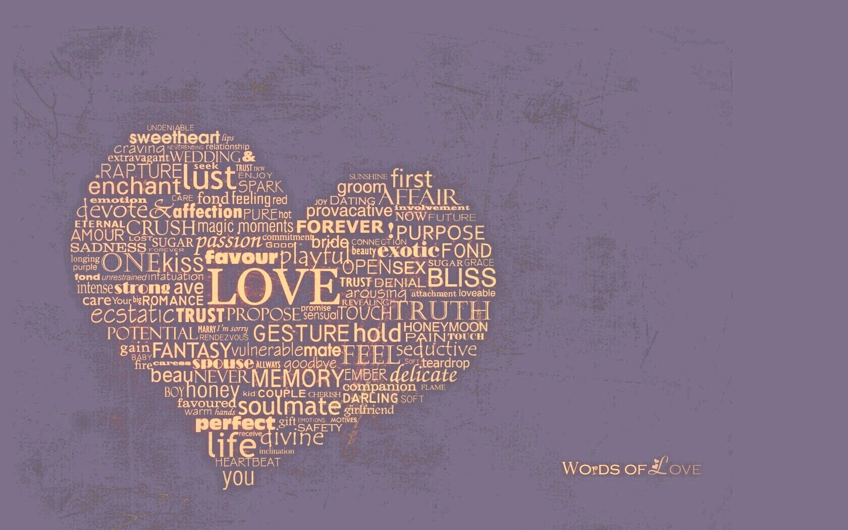 Слова любви обои