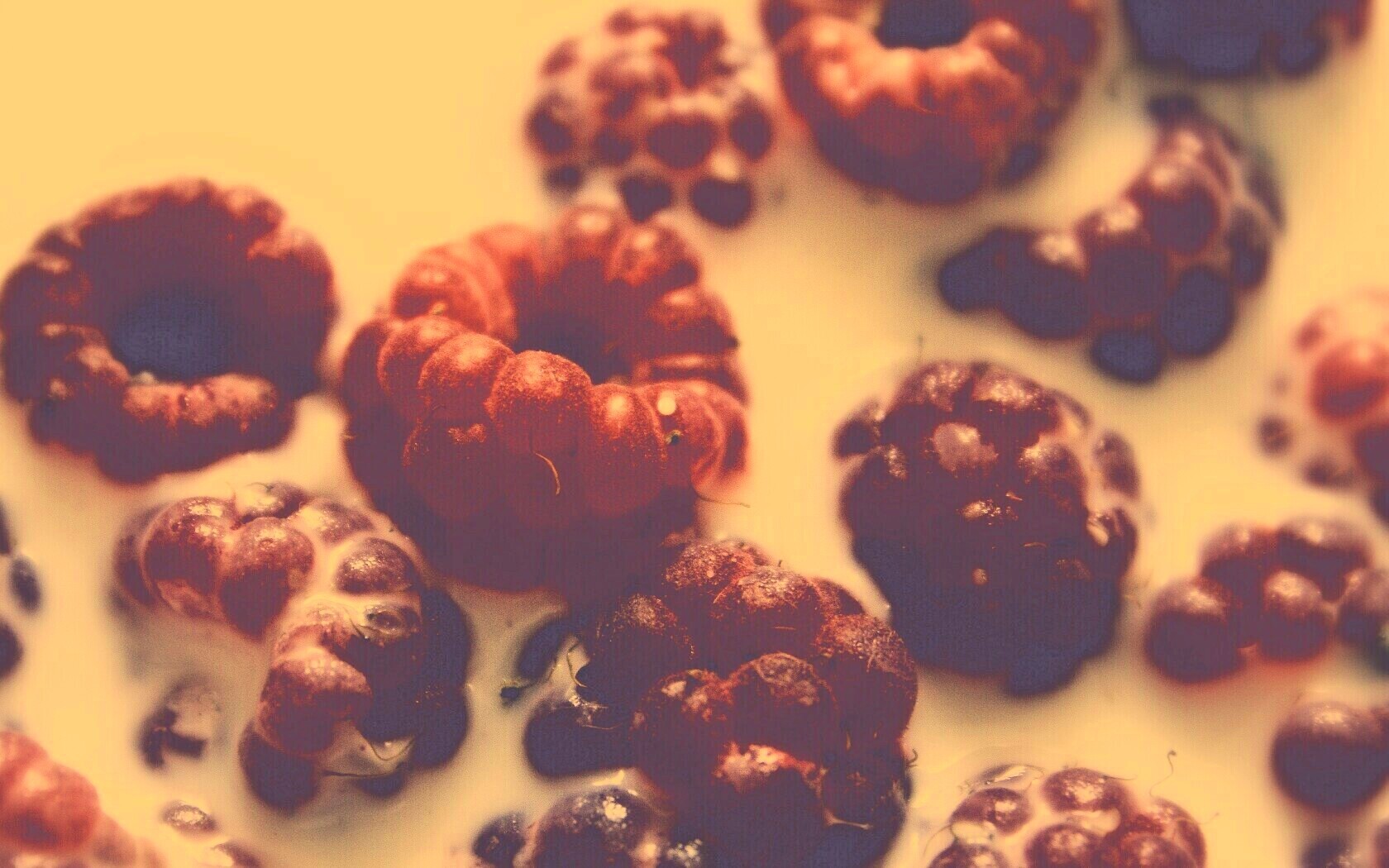 Малина в молоке обои