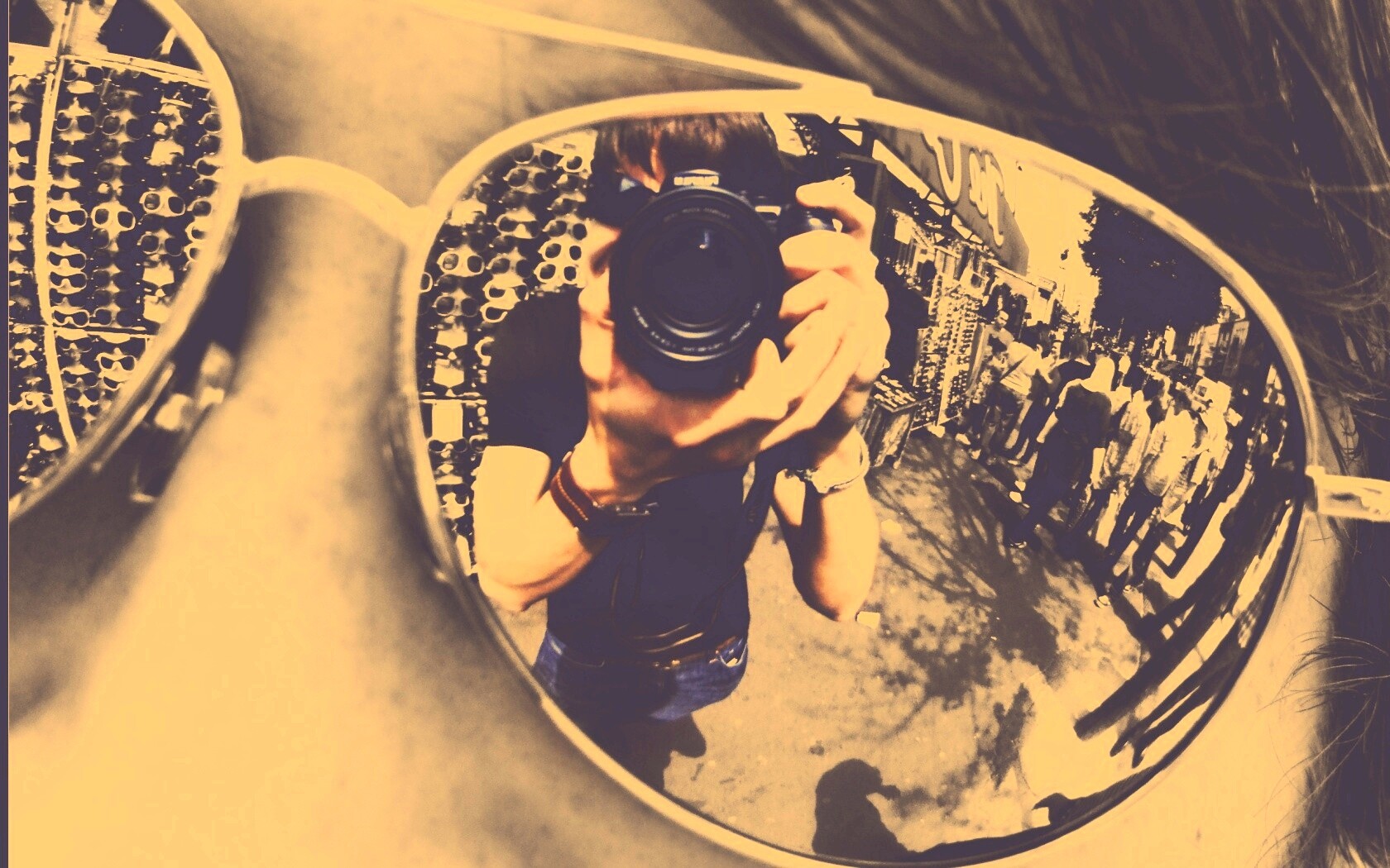 В очках обои